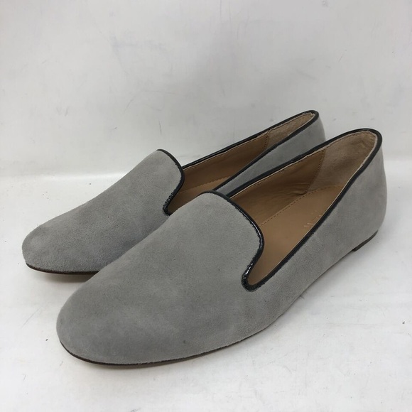 J. Crew Shoes - J.Crew ‘Addie’ Styled Women’s Gray Loafers Suede Slip On Flat Shoes Size 8
